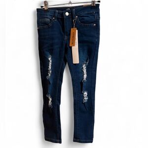 Denim & Rivets Girl’s Ripped Stretch Jeans, NWT, Size 6